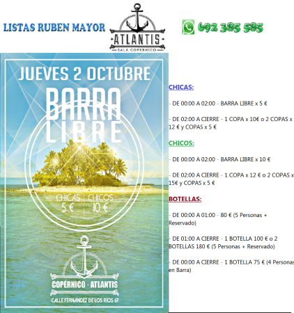 JUEVES 2 DE OCTUBRE DE 2014 - LOW COST PARTY
